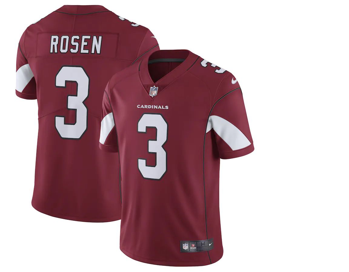 Men Arizona Cardinals #3 Josh Rosen Nike Cardinal Vapor Untouchable Limited NFL Jersey